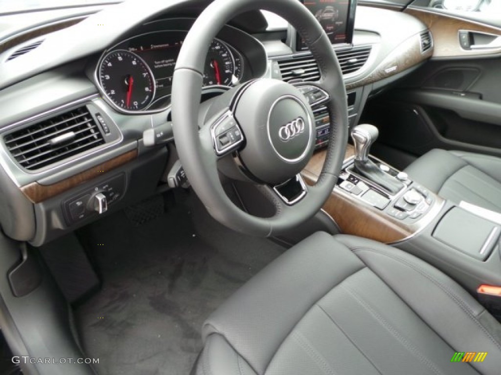 Black Interior 2014 Audi A7 3.0T quattro Prestige Photo #92771155