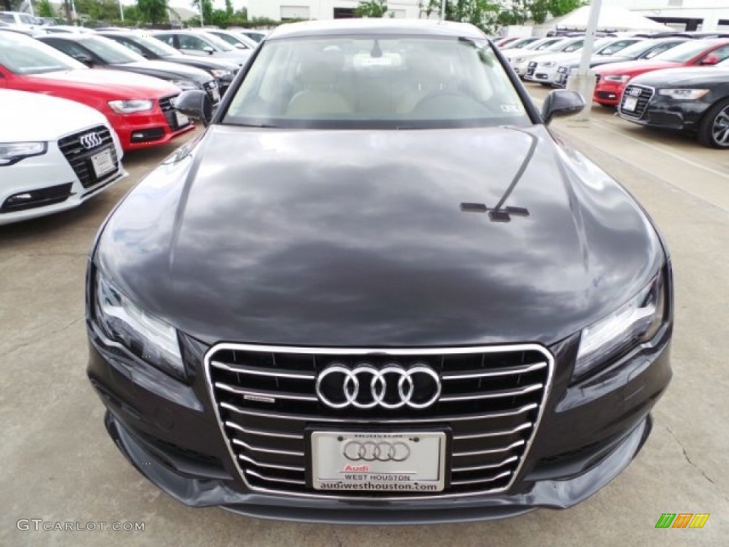 2014 A7 3.0 TDI quattro Prestige - Oolong Gray Metallic / Velvet Beige photo #2