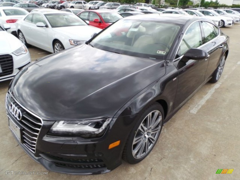 2014 A7 3.0 TDI quattro Prestige - Oolong Gray Metallic / Velvet Beige photo #3