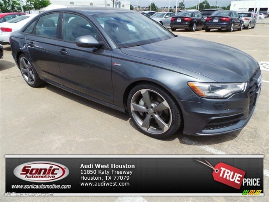 2014 A6 3.0T quattro Sedan - Daytona Grey Pearl Effect / Black photo #1