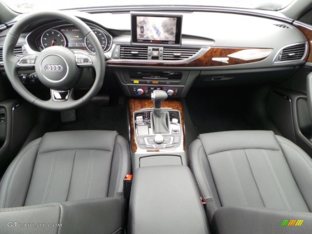 2014 A6 3.0T quattro Sedan - Daytona Grey Pearl Effect / Black photo #28