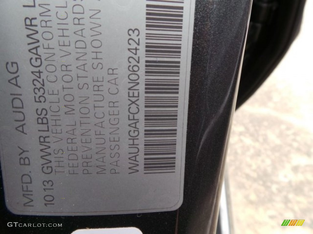 2014 A6 3.0T quattro Sedan - Daytona Grey Pearl Effect / Black photo #33
