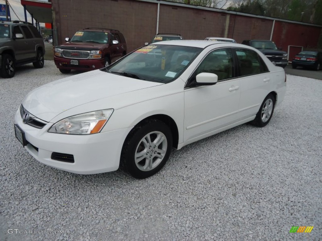 Taffeta White 2007 Honda Accord SE Sedan Exterior Photo #92773336