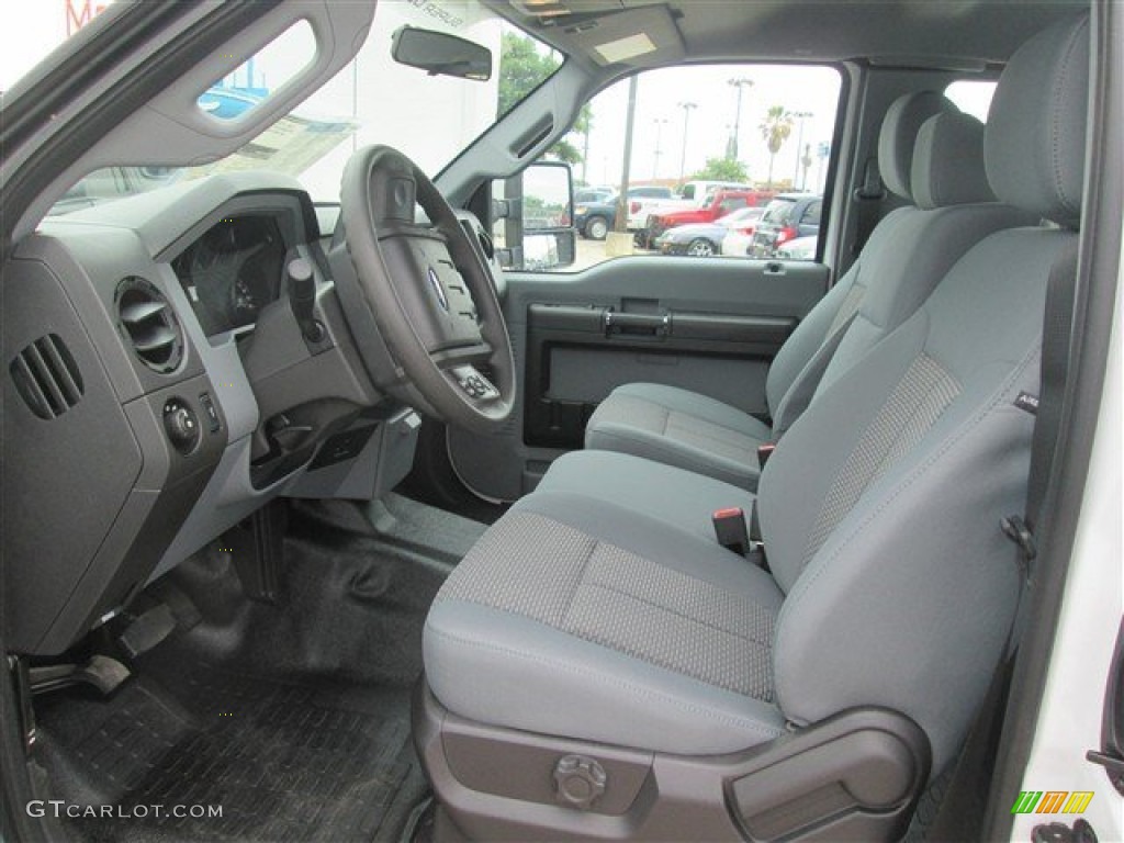 Steel Interior 2015 Ford F250 Super Duty XL Super Cab 4x4 Photo #92774311