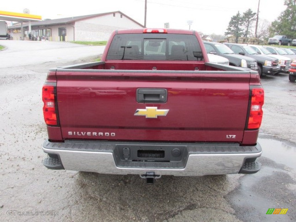 2014 Silverado 1500 LTZ Double Cab 4x4 - Deep Ruby Metallic / Cocoa/Dune photo #7