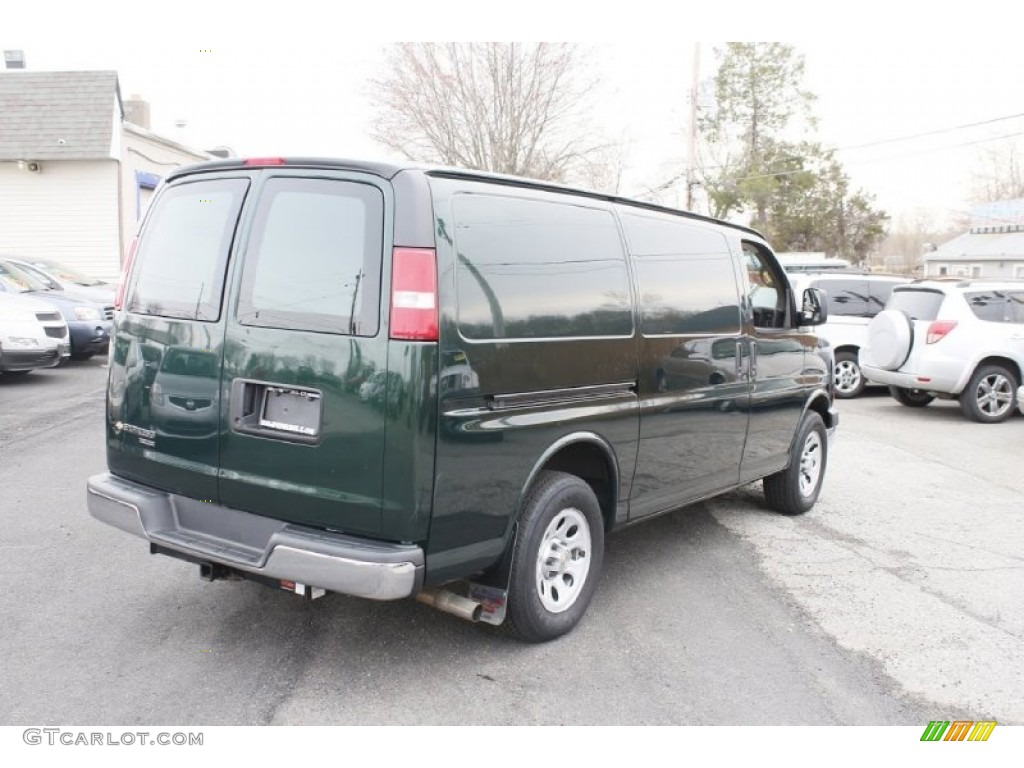 2013 Express 1500 Cargo Van - Dark Green Metallic / Medium Pewter photo #6