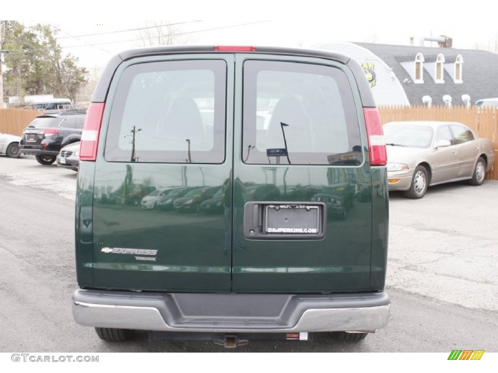 2013 Express 1500 Cargo Van - Dark Green Metallic / Medium Pewter photo #7