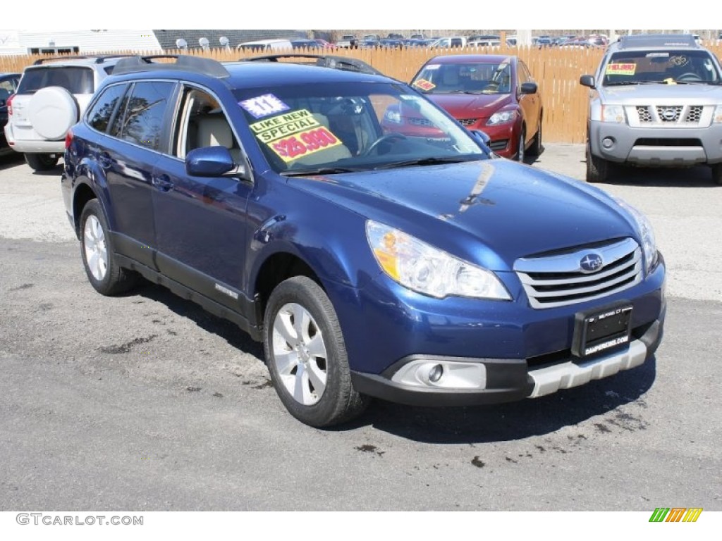 Azurite Blue Pearl 2011 Subaru Outback 3.6R Limited Wagon Exterior Photo #92776453