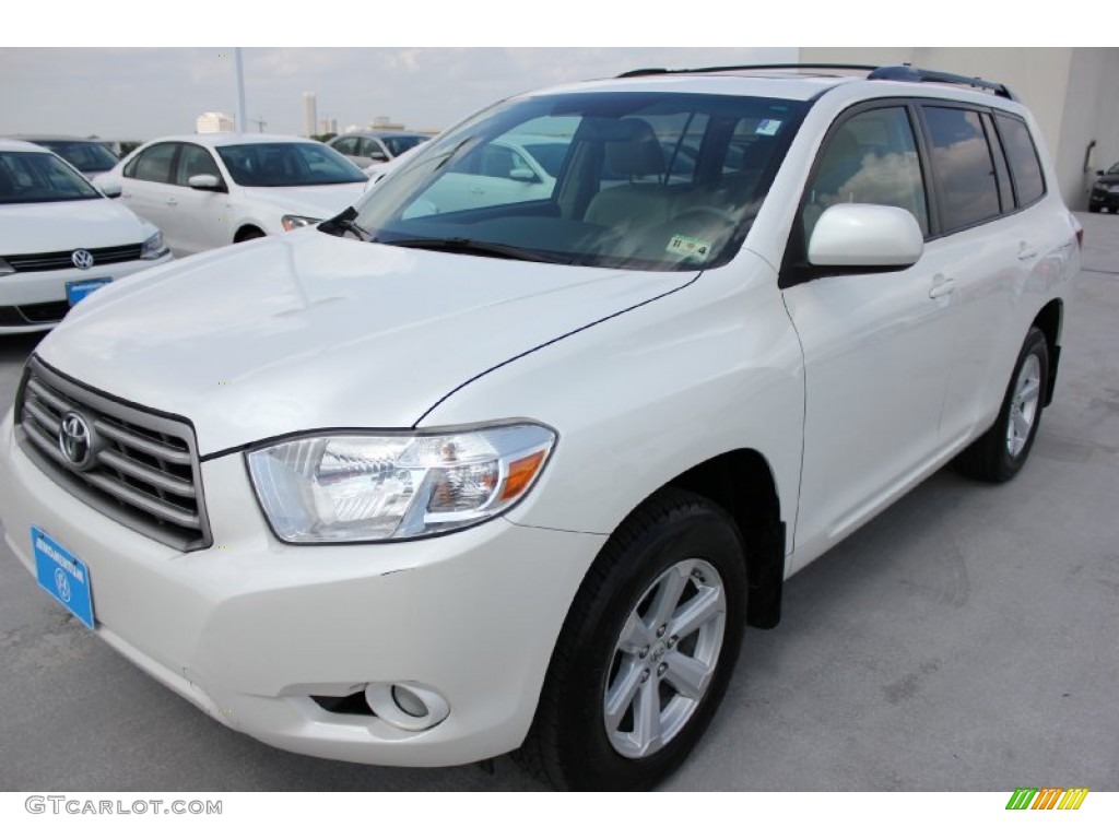 2010 Highlander SE - Blizzard White Pearl / Sand Beige photo #3