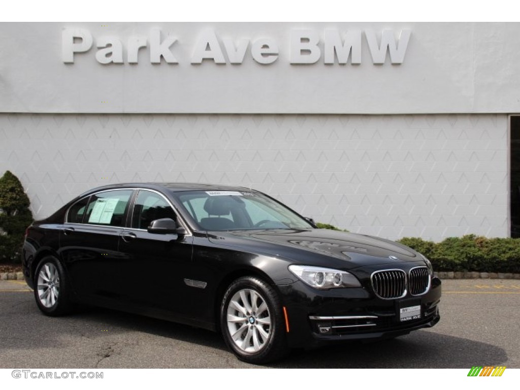 2013 7 Series 740Li xDrive Sedan - Black Sapphire Metallic / Black photo #1