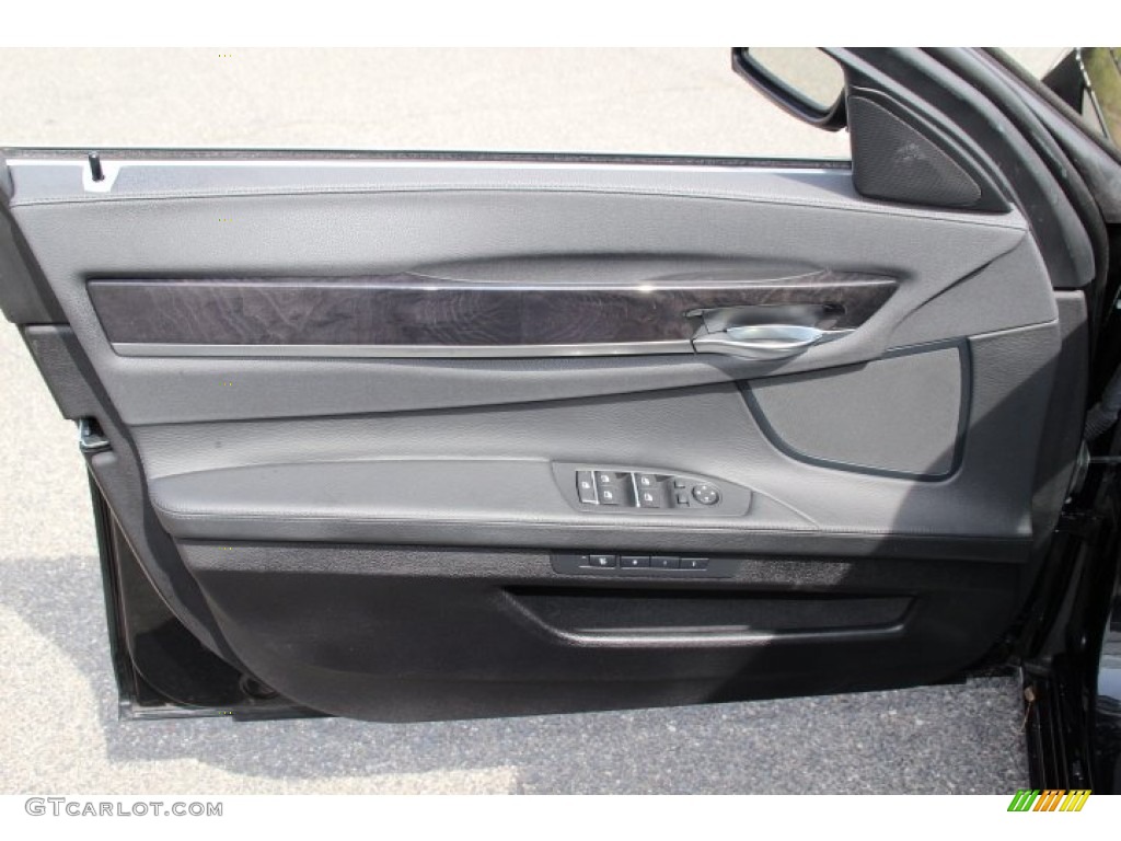 2013 BMW 7 Series 740Li xDrive Sedan Black Door Panel Photo #92780125