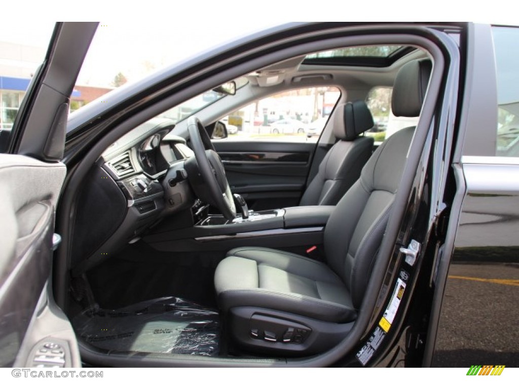 Black Interior 2013 BMW 7 Series 740Li xDrive Sedan Photo #92780167