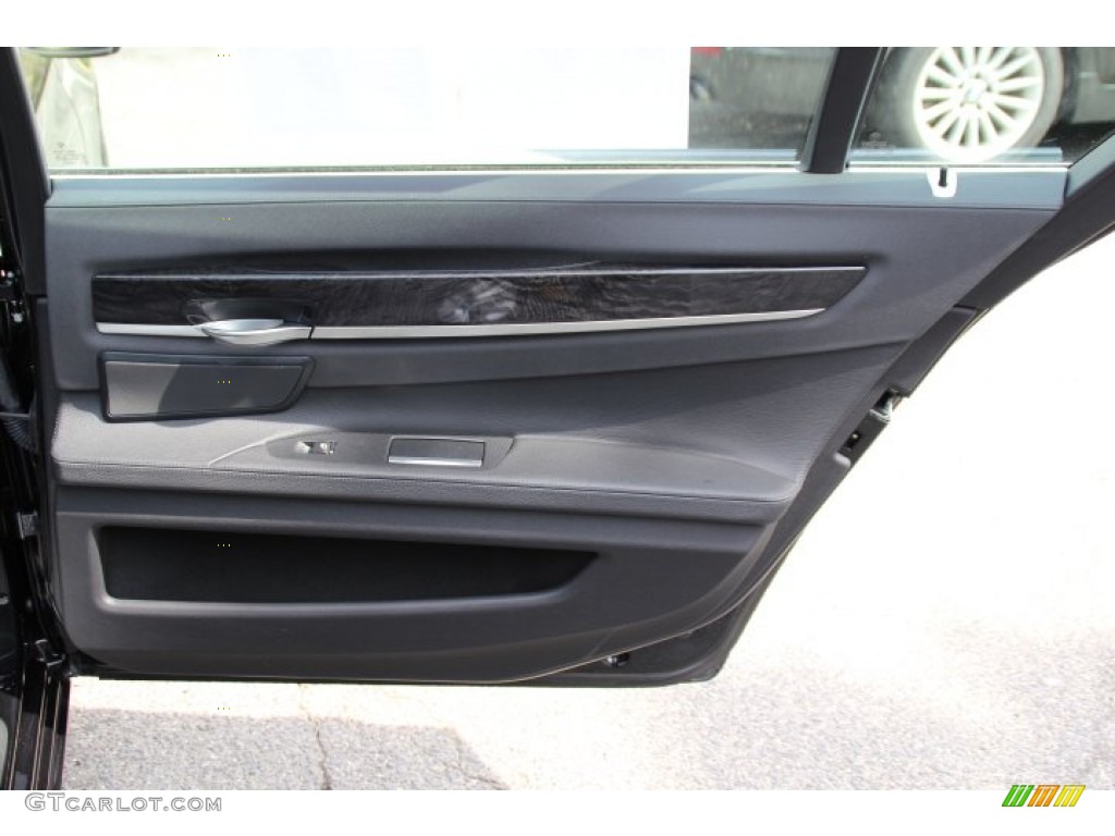 2013 7 Series 740Li xDrive Sedan - Black Sapphire Metallic / Black photo #23