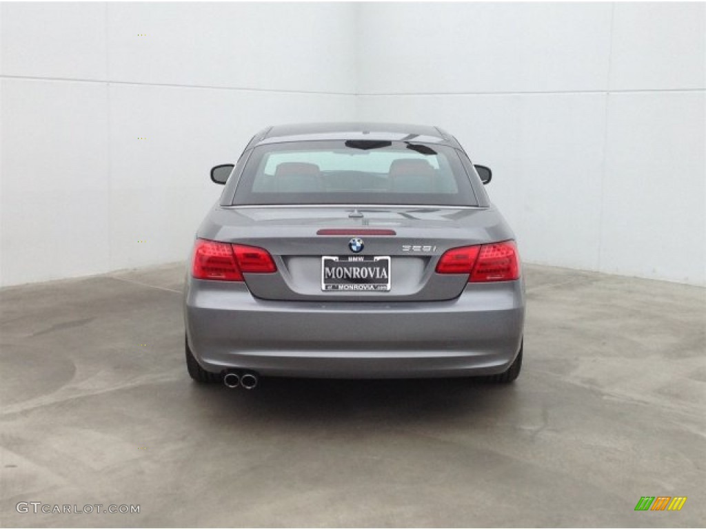 2011 3 Series 328i Convertible - Space Gray Metallic / Coral Red/Black Dakota Leather photo #10