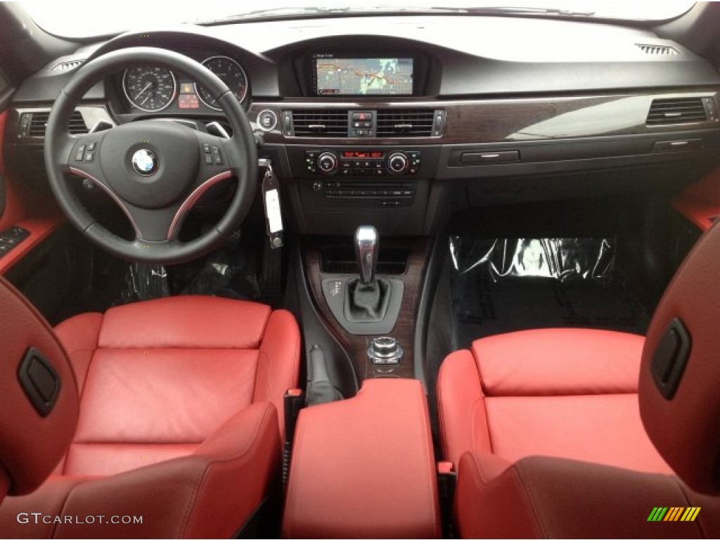 2011 3 Series 328i Convertible - Space Gray Metallic / Coral Red/Black Dakota Leather photo #12