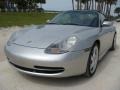 Arctic Silver Metallic 2001 Porsche 911 Carrera 4 Cabriolet Exterior