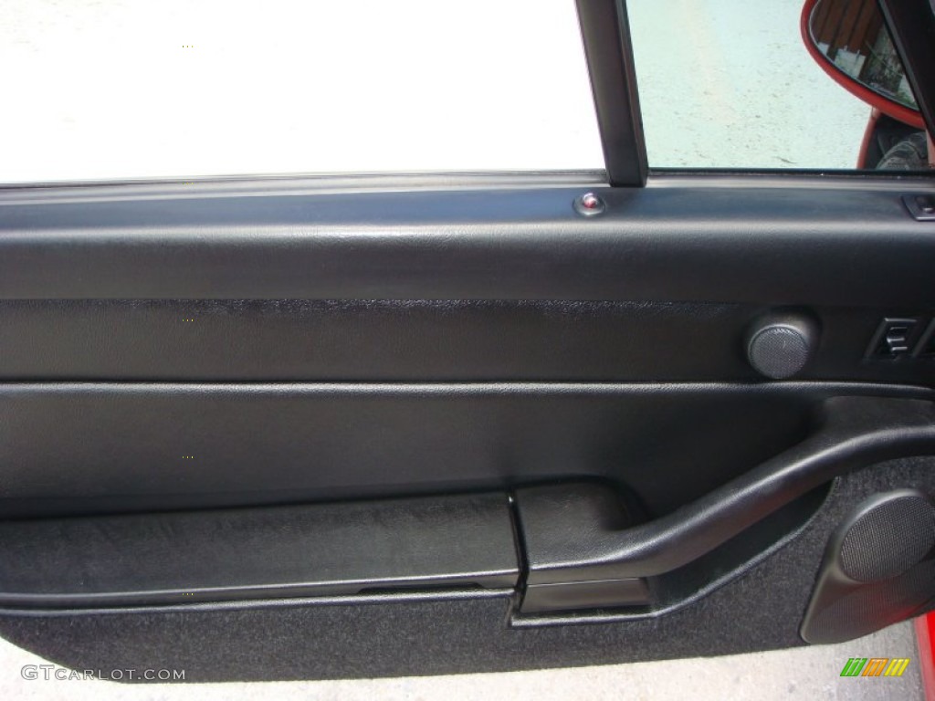 1995 Porsche 911 Carrera Cabriolet Black Door Panel Photo #92780998