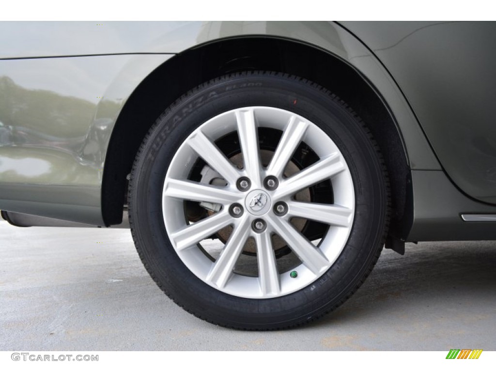 2014 Camry Hybrid XLE - Cypress Pearl / Ivory photo #10