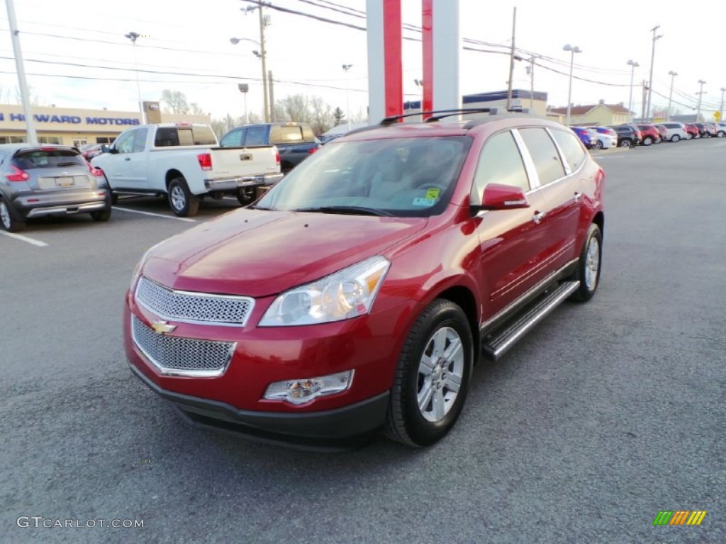 Crystal Red Tintcoat 2012 Chevrolet Traverse LT AWD Exterior Photo #92781299