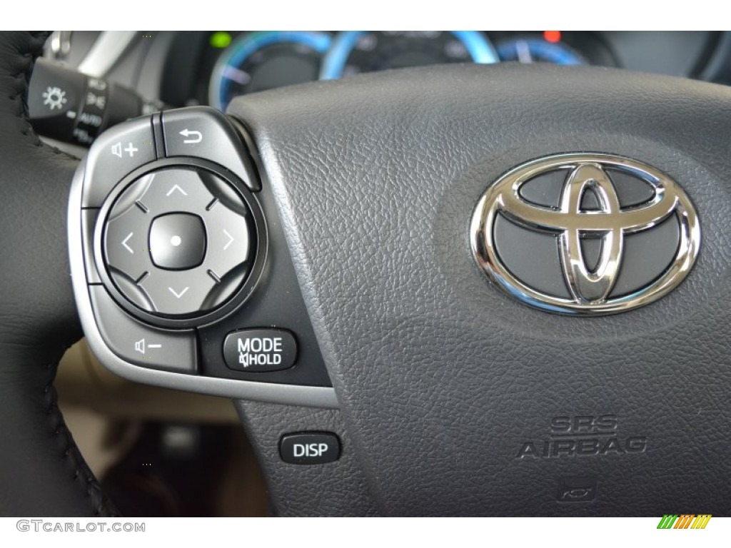 2014 Camry Hybrid XLE - Cypress Pearl / Ivory photo #22