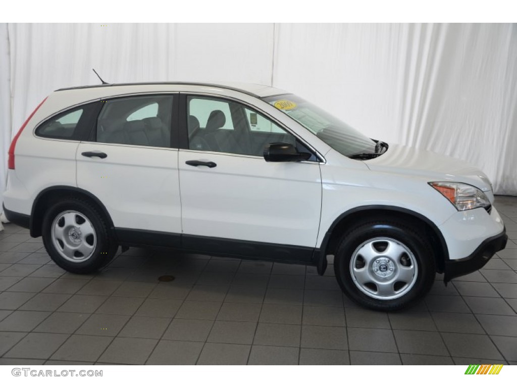 2009 CR-V LX - Taffeta White / Gray photo #5