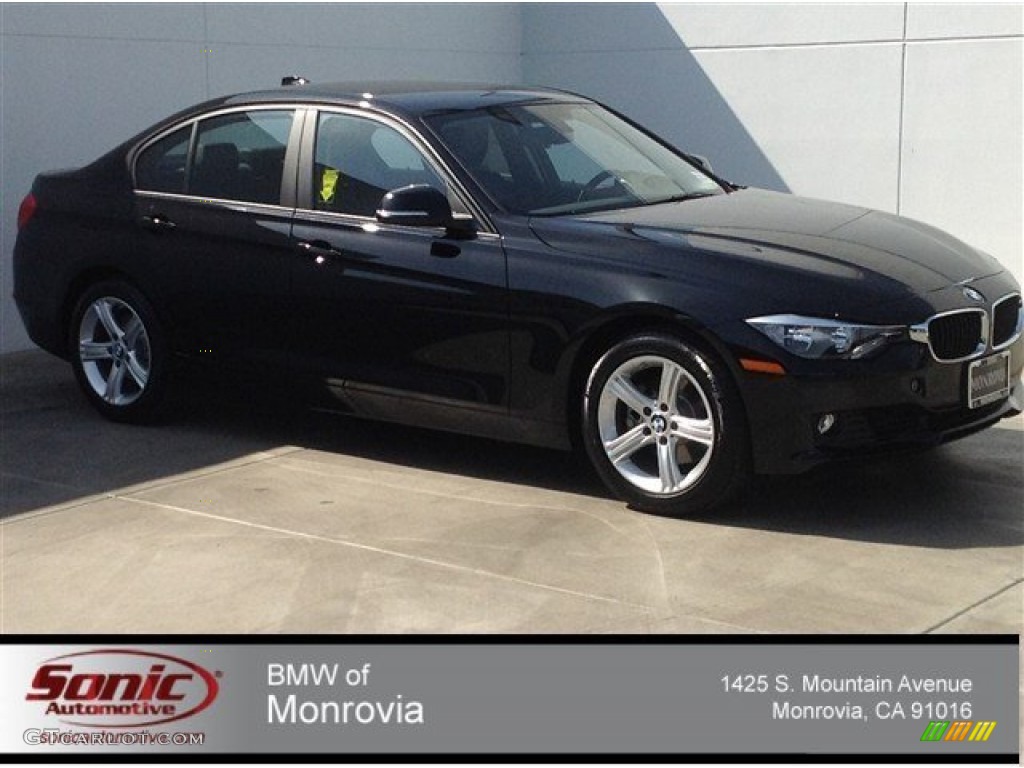 2014 3 Series 328i Sedan - Jet Black / Black photo #1