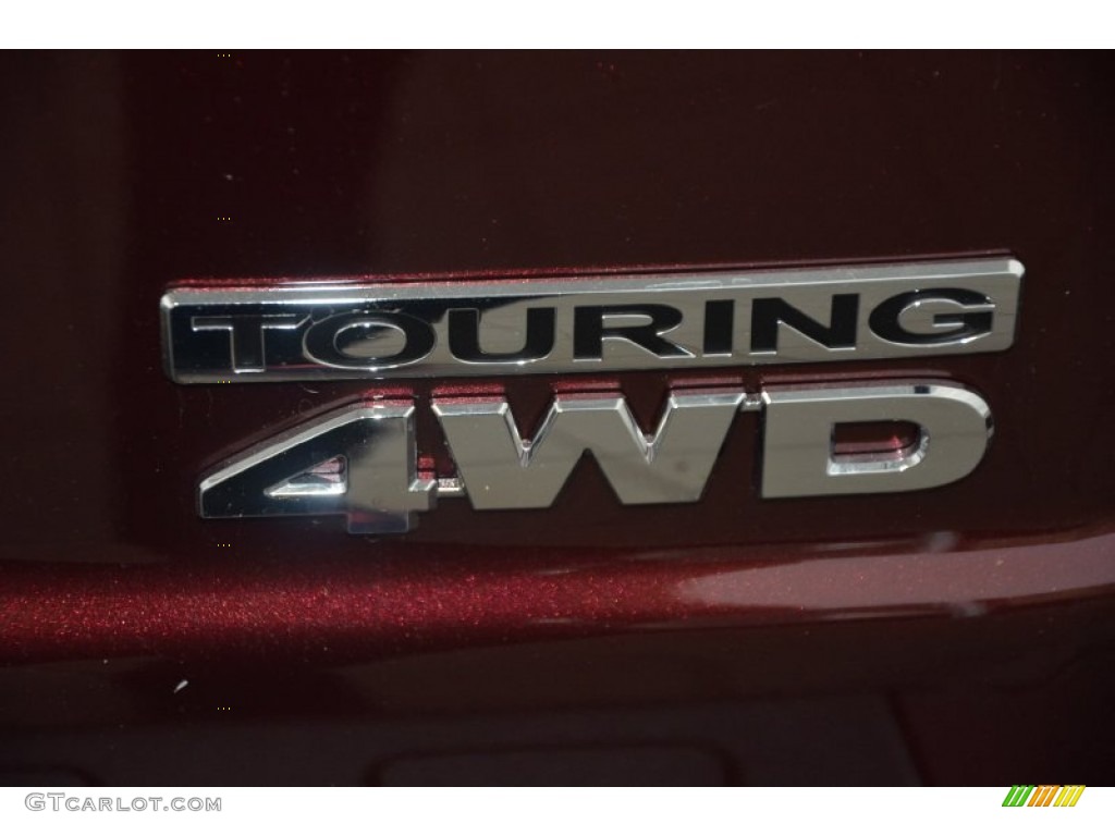 2014 Pilot Touring 4WD - Dark Cherry Pearl / Beige photo #28
