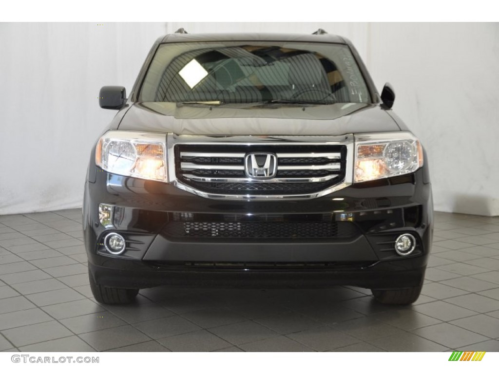 2014 Pilot Touring 4WD - Crystal Black Pearl / Gray photo #2