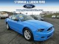 2014 Grabber Blue Ford Mustang V6 Coupe  photo #1