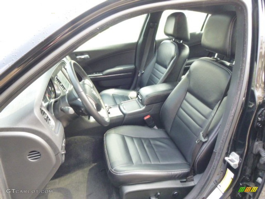 Black Interior 2012 Dodge Charger SXT Plus AWD Photo #92786488