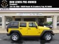 2009 Detonator Yellow Jeep Wrangler Unlimited X 4x4  photo #1