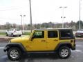 2009 Detonator Yellow Jeep Wrangler Unlimited X 4x4  photo #5