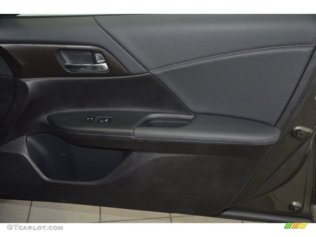 2014 Accord EX-L Sedan - Hematite Metallic / Black photo #30