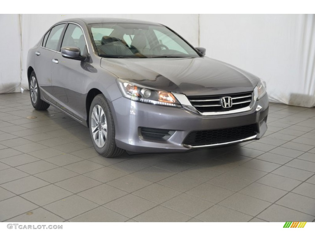 2014 Accord LX Sedan - Modern Steel Metallic / Gray photo #1