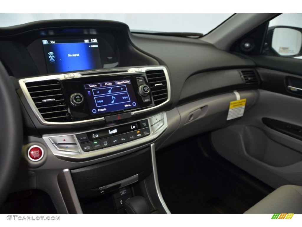 2014 Accord EX-L Sedan - Obsidian Blue Pearl / Gray photo #12