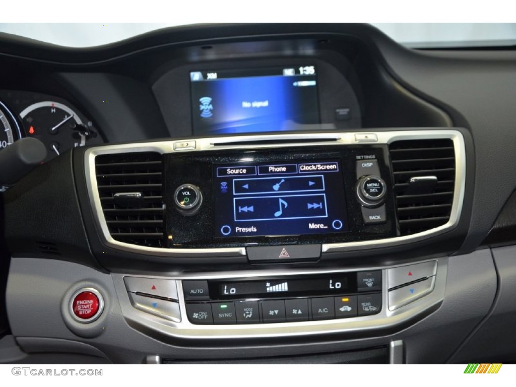 2014 Accord EX-L Sedan - Obsidian Blue Pearl / Gray photo #15