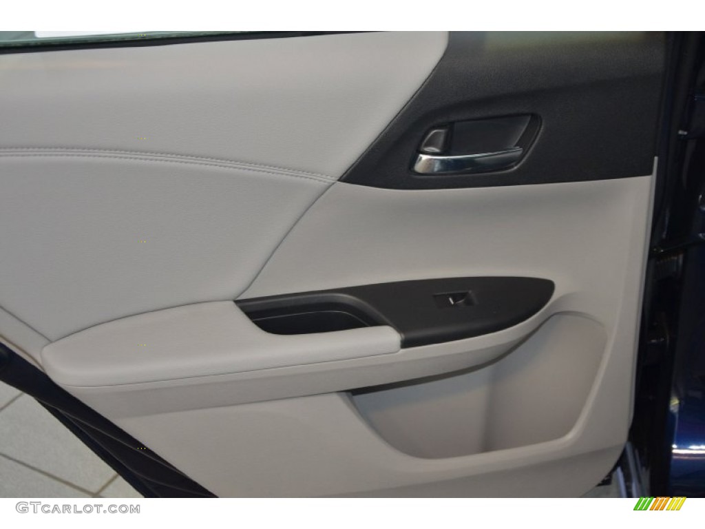 2014 Accord EX-L Sedan - Obsidian Blue Pearl / Gray photo #27