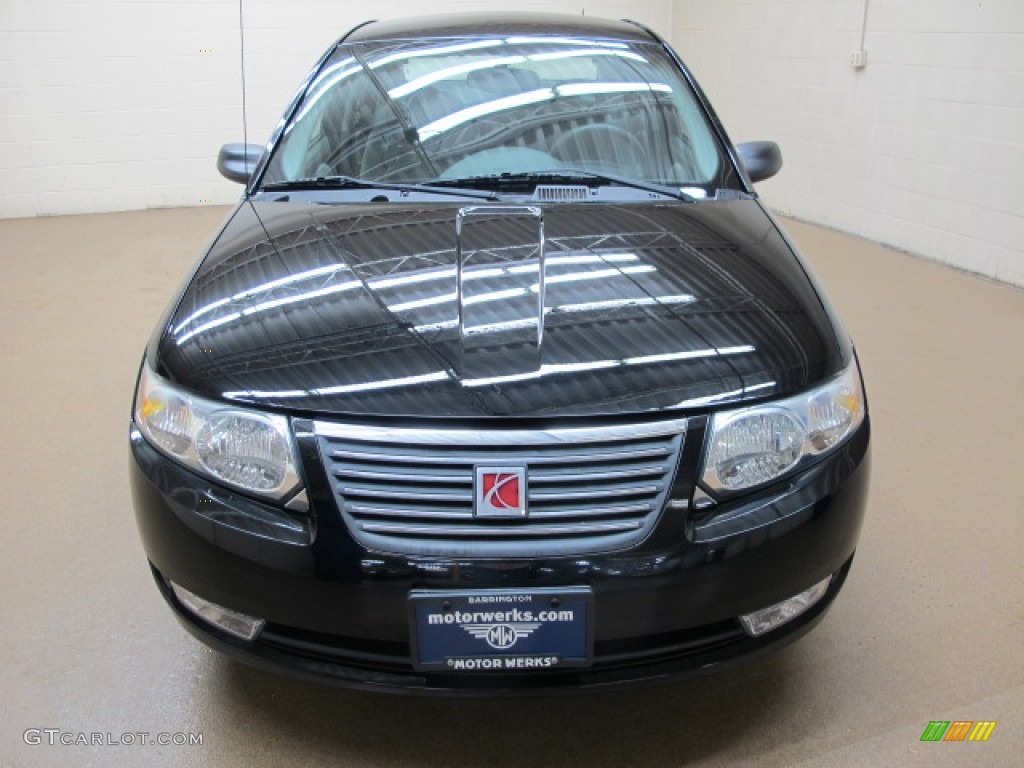 2006 ION 3 Sedan - Black Onyx / Gray photo #2