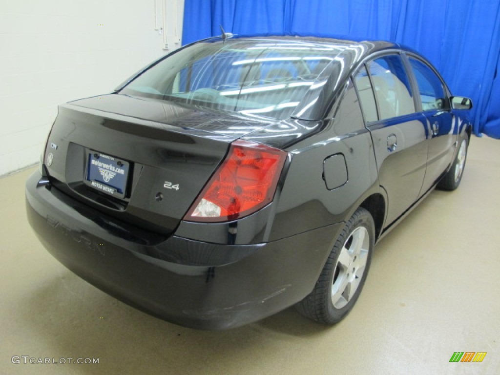 2006 ION 3 Sedan - Black Onyx / Gray photo #10