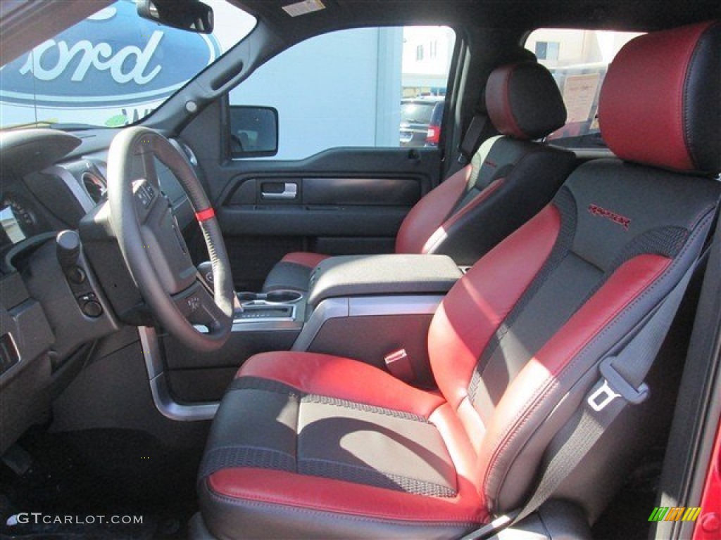 2014 F150 SVT Raptor SuperCrew 4x4 - Ruby Red / Raptor Special Edition Black/Brick Accent photo #10