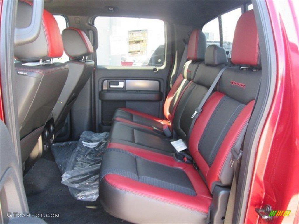 2014 F150 SVT Raptor SuperCrew 4x4 - Ruby Red / Raptor Special Edition Black/Brick Accent photo #11