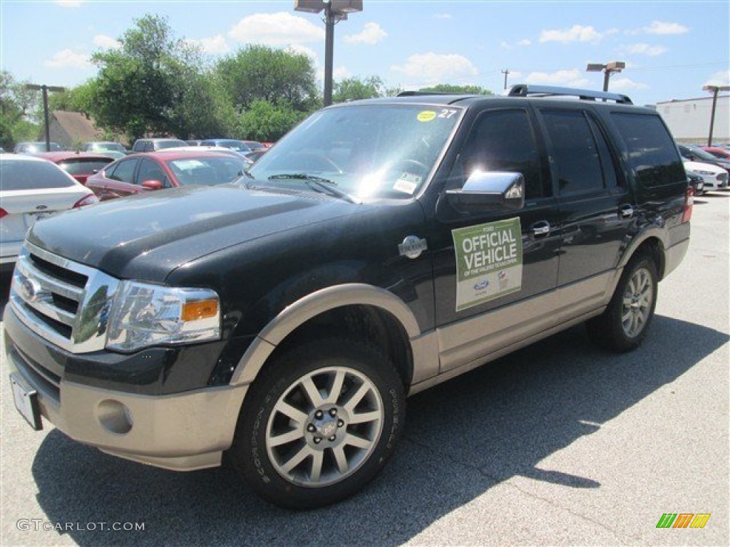 2014 Expedition King Ranch - Tuxedo Black / King Ranch Red (Chaparral) photo #4