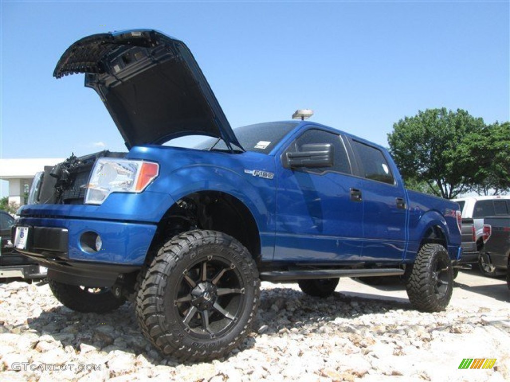 2014 F150 STX SuperCrew 4x4 - Blue Flame / Black photo #2