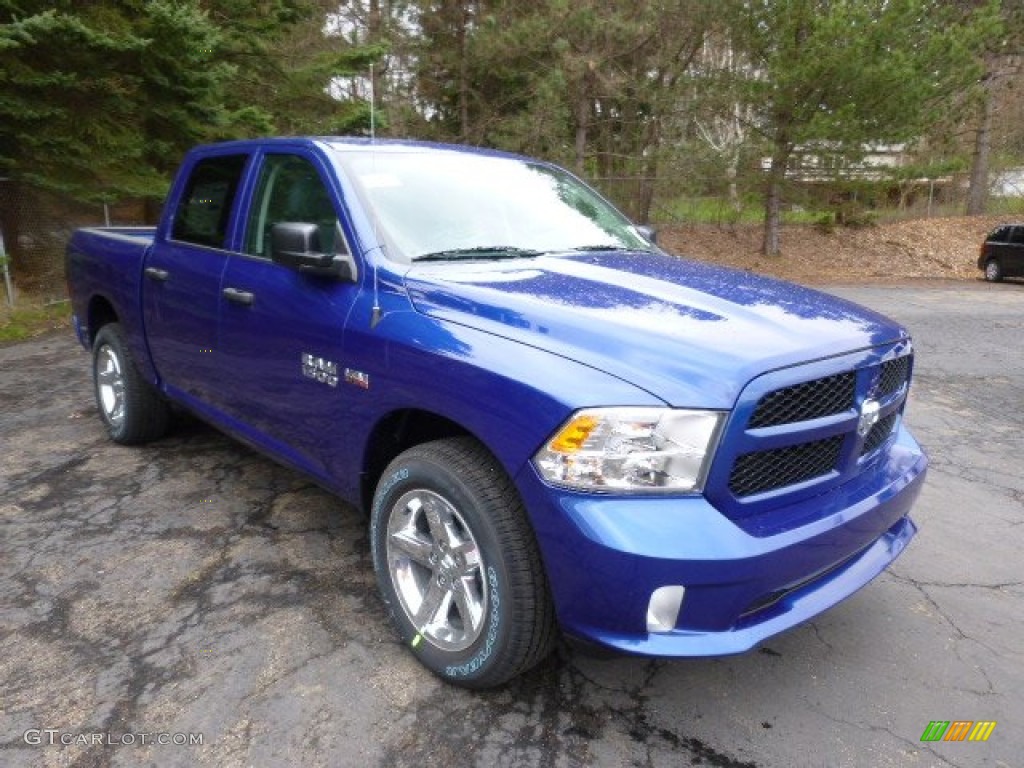 2014 1500 Express Crew Cab 4x4 - Blue Streak Pearl Coat / Black/Diesel Gray photo #4