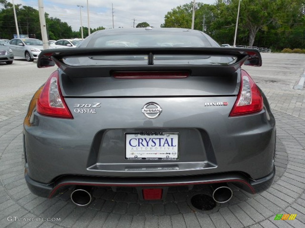 2014 370Z NISMO Coupe - Gun Metallic / NISMO Black/Red photo #6