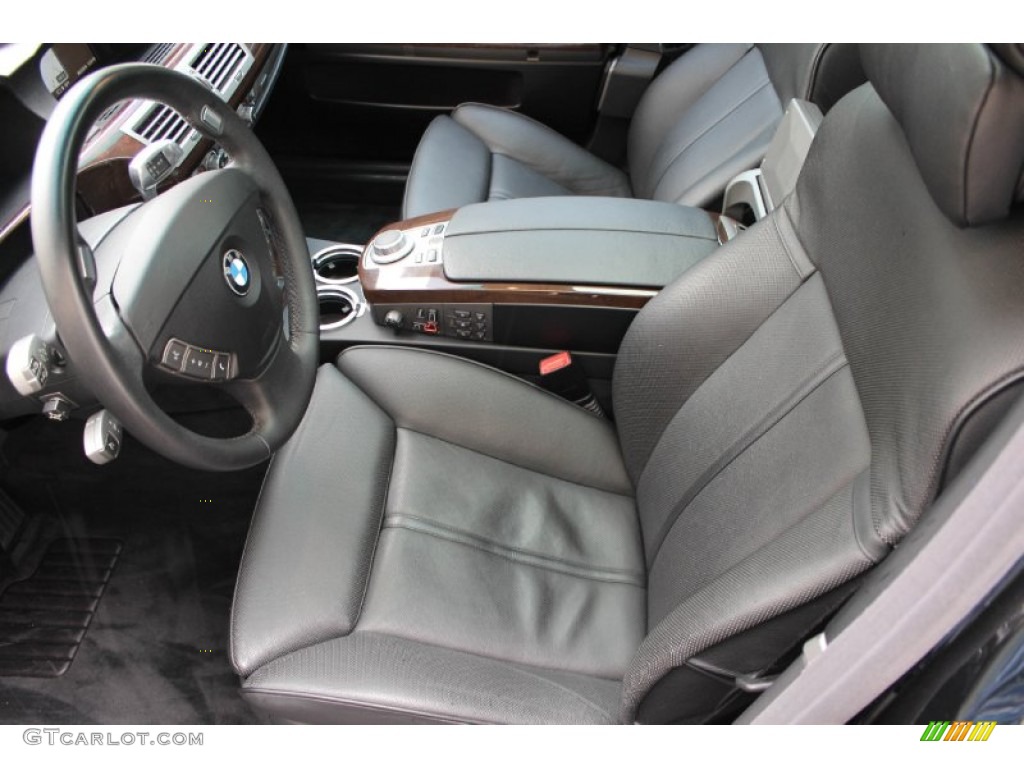 Black/Black Interior 2006 BMW 7 Series 750i Sedan Photo #92794404