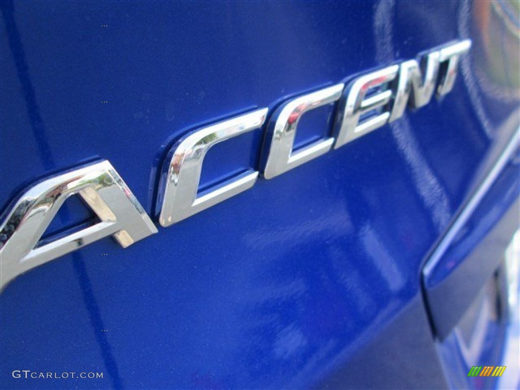 2014 Accent GLS 4 Door - Marathon Blue / Gray photo #6
