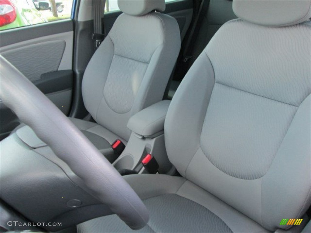 2014 Accent GLS 4 Door - Marathon Blue / Gray photo #8