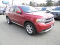 2011 Inferno Red Crystal Pearl Dodge Durango Crew 4x4  photo #4