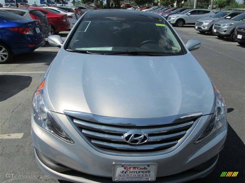 2014 Sonata Limited - Iridescent Silver Blue Pearl / Gray photo #2